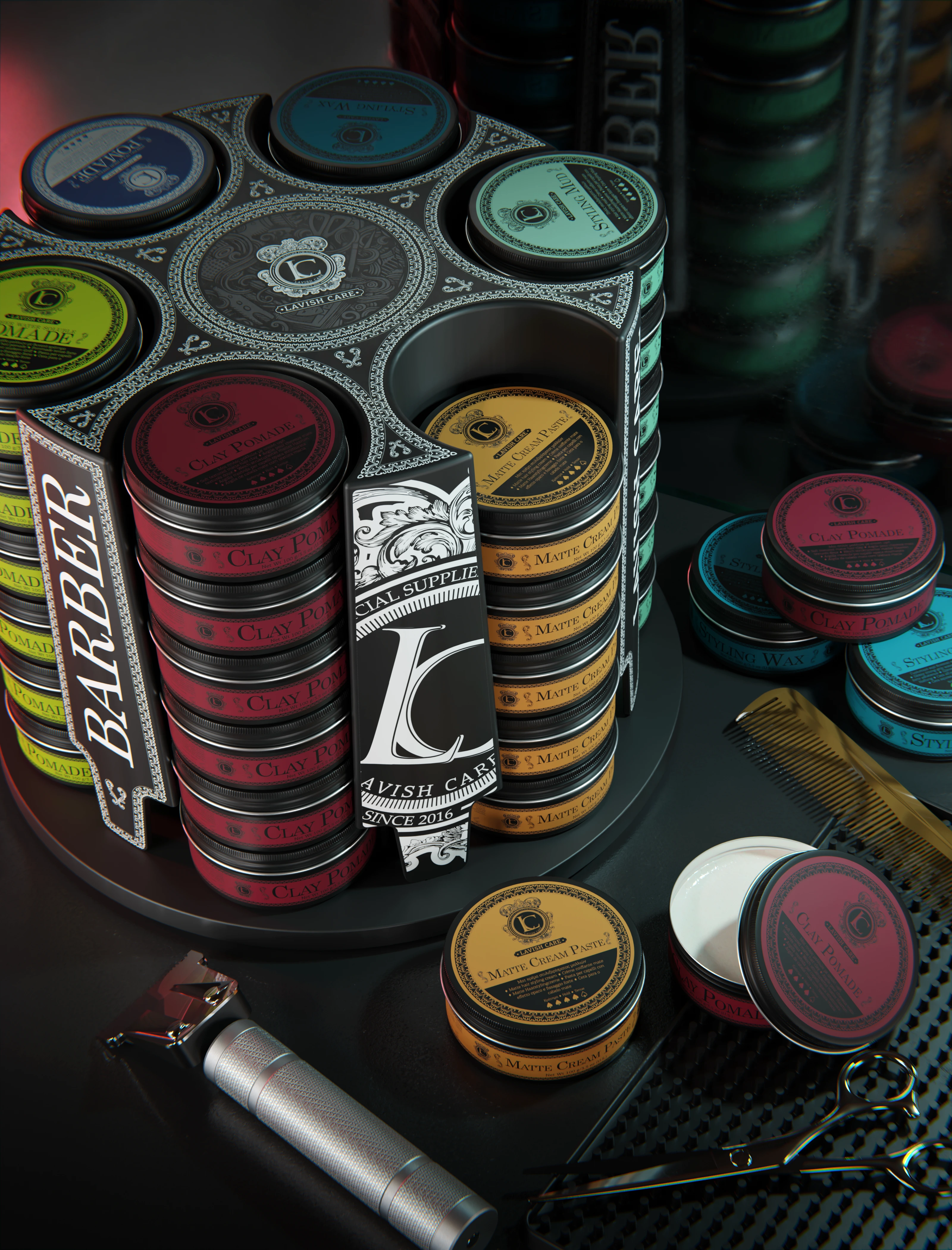 Lavish Care display stand